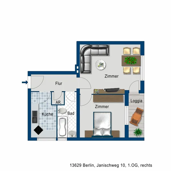 2 Zimmer mit neuem Badezimmer — photo 1